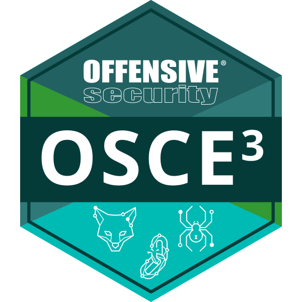 OSCE3 certification badge from Offensive Security